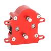 Jonlaki RC Car Dual Rotor Motor Transmission Assembly with POM Skid Plate for SCX10 /10 Scale Crawler, Red (Red) view 4