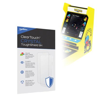 BoxWave Screen Protector Compatible with My Arcade Pac-Man Joystick Player (3.5 in) - ClearTouch Crystal ToughShield 9H (2-Pack), Clear 9H Tough Flexible Film Screen Protector