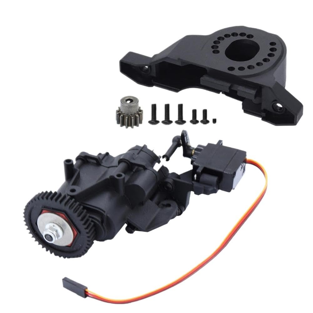 CxGhajVCM Dual Speed Gearbox with Servo and Transmission Internal Gears Compatible with 1/10 RC Crawler TRX6 Upgrade Parts