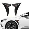 EAGRI 2 Pcs Car Spoiler for Ford Maverick 2026 2025 2024 2023 2022, Side Fender Vents Decoration Air Flow Intake Sticker Auto Exterior Shark Gills,Black view 1