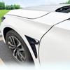 EAGRI 2 Pcs Car Spoiler for Ford Maverick 2026 2025 2024 2023 2022, Side Fender Vents Decoration Air Flow Intake Sticker Auto Exterior Shark Gills,Black view 4