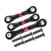 Rc Connecting Rod Models For Tamiya For TT02 TT02T For TT-02 TT-02T 1/10 Aluminum Alloy Adjustable Steering Tie Link Pull Rod Linkage RC Car Replacement(Red) view 1