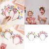 DLOULP Multicolored Oven Bake Clay Hairband Childrens Festival Addition Sparkling Stone Deck Not Irritating Plan Lovely Candy Themed Hair Addition view 2