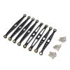 Rc Connecting Rod Models For HuangBo ZP1001 ZP1002 ZP1003 ZP1004 1/10 Metal Upgrade And Renovation Parts Fixing Rods RC Car Accessories(Black) view 1