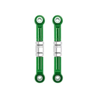 Rc Connecting Rod Models For MJX H16 16207 16208 16209 16210 1/16 2pcs Metal Front Steering Rod Links RC Car Upgrades Parts Accessories(Green)