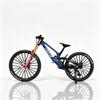 Mountain Bike Ornament,1:6 Scale Mountain Bike Toy DS Die-Cast Mini Finger Bicycle Model Desktop Decoration Scale Men Toy DH Alloy Bike Action Figurine Toy for Cake Topper Crafts (blue-39) view 4