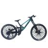 Mountain Bike Ornament,1:6 Scale Mountain Bike Toy DS Die-Cast Mini Finger Bicycle Model Desktop Decoration Scale Men Toy DH Alloy Bike Action Figurine Toy for Cake Topper Crafts (green-39) view 1