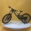 Mountain Bike Ornament,1:6 Scale Mountain Bike Toy DS Die-Cast Mini Finger Bicycle Model Desktop Decoration Scale Men Toy DH Alloy Bike Action Figurine Toy for Cake Topper Crafts (green-39) view 3