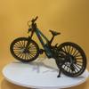 Mountain Bike Ornament,1:6 Scale Mountain Bike Toy DS Die-Cast Mini Finger Bicycle Model Desktop Decoration Scale Men Toy DH Alloy Bike Action Figurine Toy for Cake Topper Crafts (green-39) view 4