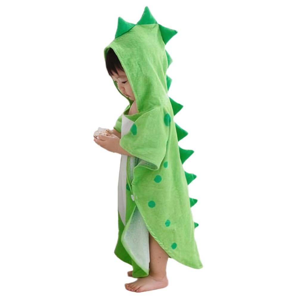 AwnsIMfreien Baby Towels, Baby Towels with Hood, Absorbent & Soft Dinosaur Hooded with Horns, Bath for Home Shower, Pool Swimming and Beach Robe, Hooded