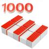 1000PCS Refill Darts Bullets Ammo Pack Compatible for Nerf N-Strike Elite 2.0 Series DinoSquad Work with All Elite Blasters White view 1