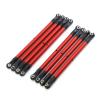 RC Cars Models For AXIAL For SCX10 90046 For TRX4 1/10 8 PCS Aluminum Alloy Link Rod Linkage Set 313MM Wheelbase RC Crawler Car Accessories Upgrades(Red) view 1
