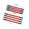 RC Cars Models For AXIAL For SCX10 90046 For TRX4 1/10 8 PCS Aluminum Alloy Link Rod Linkage Set 313MM Wheelbase RC Crawler Car Accessories Upgrades(Red) view 3