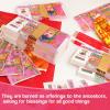 600pcs Ancestor Money, Chinese Joss Paper Money Jade Emperor Hell Bank Notes Sacrificial Offerings For Funerals - Worshiping Ancestor - Bring Good Fortune(200) view 4