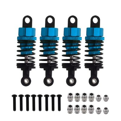 4pcs Metal Oil Shocks for Tamiya TT-01/TT-02/TA05/TL-01/TA03/MF-01X (Blue)