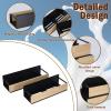 2 Pack Magnetic Baby Bottle Organizer, Baby Bottle Storage Rack for Refrigerator Side, Metal Bottle Holder Shelf for Nursery Feeding Station, Bottle Holder for Countertop or Kitchen view 2