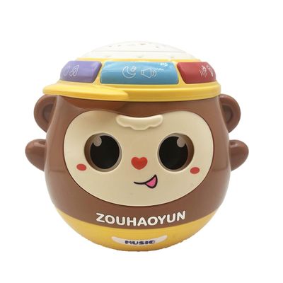 Baby Musical Monkey Tumbler Toys with Animal Sound and Light, 1st First Learning Educational Gift for Toddlers