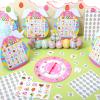 Capoda Easter Bingo Game for 24 Players Adults Easter Egg Bunny Bingo Cards with Turntable Marking Cards Spring Party Games for Family Friends Large Group School Classroom Activities Party Favors view 4