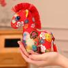 2026 Year of The Horse Handmade Embroidered Floral Fabric PlushHorse, Chinese Zodiac Decor for Spring Festival Lunar New Years Home Car Decor (D 16CM) view 4