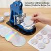 200 Pack Holographic Protective Film for Button Making - 70mm Round Craft Films Compatible with 58mm Button Maker Machines - 8 Pattern Variety Pack view 2