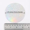 200 Pack Holographic Protective Film for Button Making - 70mm Round Craft Films Compatible with 58mm Button Maker Machines - 8 Pattern Variety Pack view 3