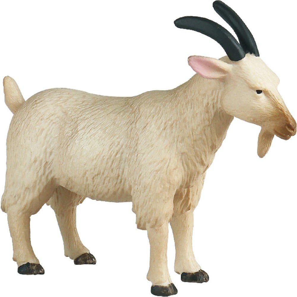 Hfppkn Mini Goat Figurines, Mini Sheep Figurines Simulated PVC Goat Models Realistic Farm Animal Decorations for Moss Terrarium Dollhouse DIY Craft Educational Displays Christmas Decor