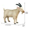 Hfppkn Mini Goat Figurines, Mini Sheep Figurines Simulated PVC Goat Models Realistic Farm Animal Decorations for Moss Terrarium Dollhouse DIY Craft Educational Displays Christmas Decor view 2