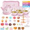 Tea Party Set for Little Girls, 49PCS Princess Tea Time Toys Including Tea Set Dessert Carrying Case, Toddler Girl Toys Kids Kitchen Pretend Playset, 3 - 8 Year Old Girl Birthday Children's Day Gifts view 3