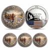 2026 Journey of Peace Mission Commemorative Coin, 2026 Peace Mission Journey Commemorative Coin, Historic 2,300-Mile Pilgrimage Tribute Honoring Compassion Souvenir, Mindfulness Buddhist (3pcs(A)) view 1