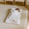 Organic Nap Mat (Flower) + Waterproof Bag (Pink) Bundle view 2