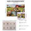 Spring Easter Exotic Shorthair Cat Jigsaw Puzzles for Adults 1000 Piece, Farmhouse Barn Kitten Wooden Printed Puzzles, Country Pet Pattern Decor for Home Entertainment view 3