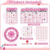 Capoda Spa Party Bingo Game for 24 Players Adults Pink Makeup Bingo Cards with Turntable Marking Cards Beauty Themed Games for Women Sleepover Bachelorette Slumber Family Friends Group Party Favors view 2
