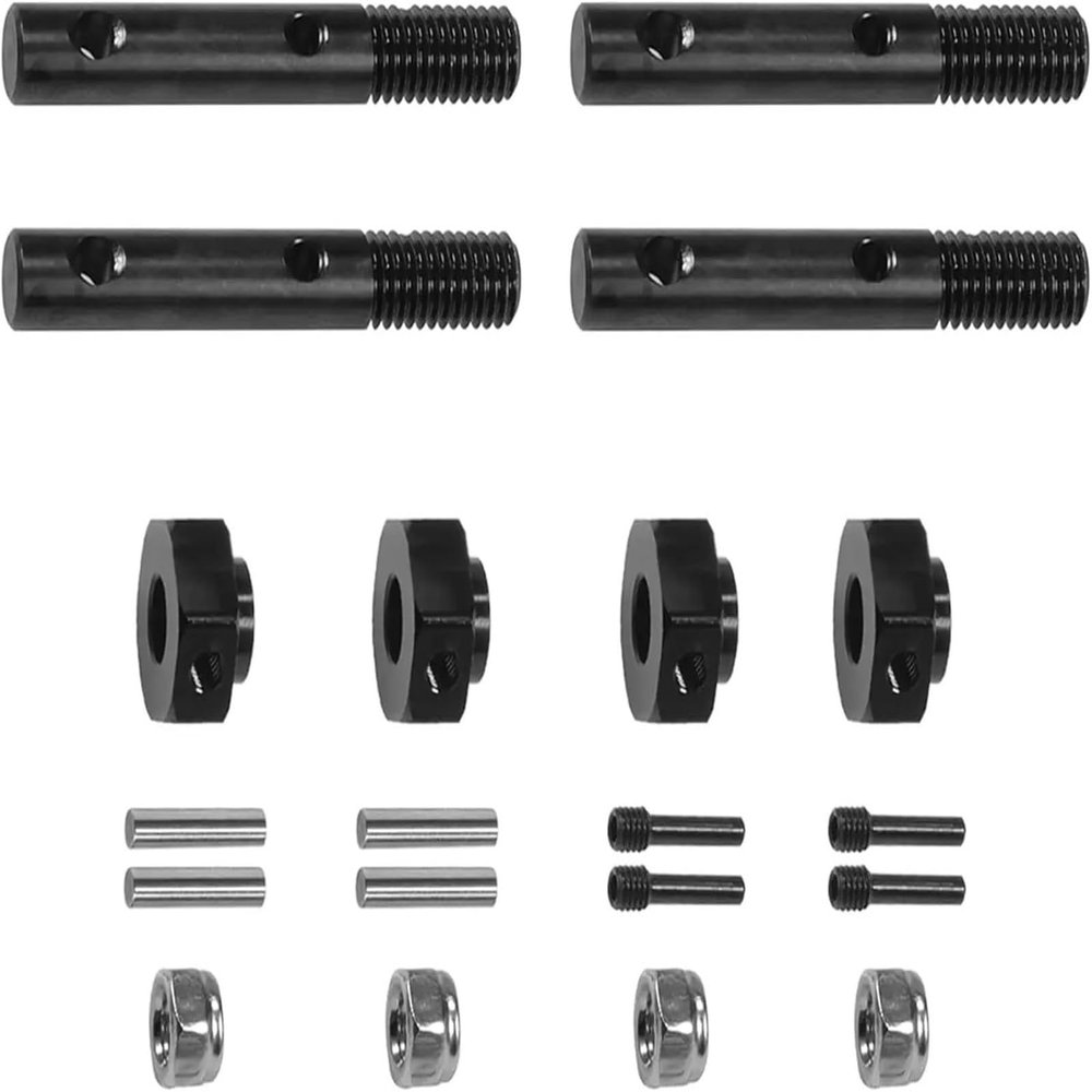 4pcs Thicker Portal Stub Axles, Hardened Steel for Capra Drive Shaft RC Rock Crawler for Axial confident