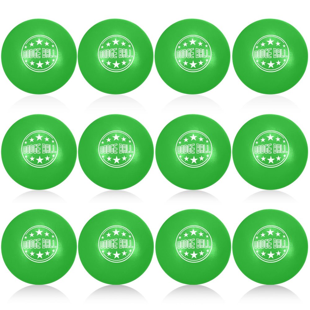 Jerify 12 Pcs 6 Inch Soft Foam Dodgeballs Sets for Kids & Adults, Green