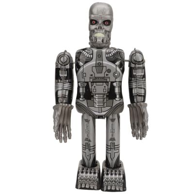 SUNGOOYUE Wind Up Toys Vintage Skull Robot, Retro Tinplate Collectible Walking Toy for Adults, Perfect Themed Parties and Collectors