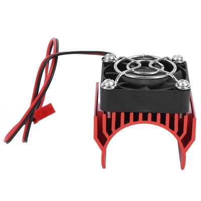 SUNGOOYUE Heat Sink, Aluminum Plastic Cooler for 1/10 RC Cars with Spherical Fan Design and MultiMotor Compatibility, Height 1cm and Diameter 36mm for 540 3650 3660 3670 Motors (red)