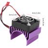 SUNGOOYUE Heat Sink, Aluminum Plastic 36mm RC Car Cooler for 1/10 with Efficient Airflow Design (Purple) view 2