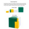 HLS maoyi Montessori Wooden 2/3 Times Cube, Auxiliary Tool Early Mathematics Teaching Educational Preschool Training Math Learn Toys,Triple view 3