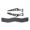 Carbon Fiber RC Car Tail Wing, Universal Rear Spoiler for 1/10 Scale RC Cars, Lightweight High - Strength Rear Wing with Brackets for TT02 XV01 PTG2 Drift Racing view 2