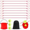Soulchen 13 Pcs Team Building Game Set with Bucket and Balls, Red view 1