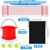 Soulchen 13 Pcs Team Building Game Set with Bucket and Balls, Red view 2