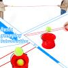 Soulchen 13 Pcs Team Building Game Set with Bucket and Balls, Red view 4