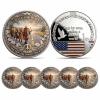 2026 Journey of Peace Mission Commemorative Coin, 2026 Peace Mission Journey Commemorative Coin, Historic 2,300-Mile Pilgrimage Tribute Honoring Compassion Souvenir, Mindfulness Buddhist (5pcs(A)) view 1