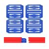 K TOMOTO Racetrack Connectors Compatible with Hot Wheels | Track Spacers, 2, 4 or 6 Lane Options (4 Pack) view 1