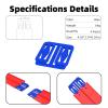 K TOMOTO Racetrack Connectors Compatible with Hot Wheels | Track Spacers, 2, 4 or 6 Lane Options (4 Pack) view 2