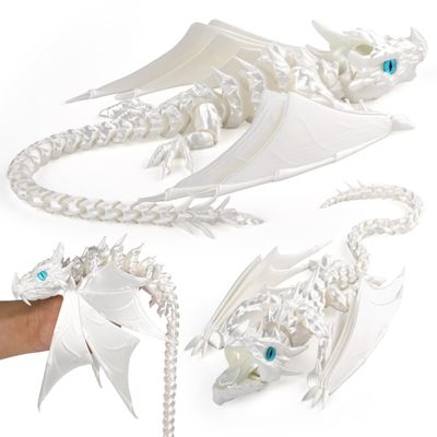 3D Printed Winged Dragon Articulated Fidget Toy Desk Decor Gift