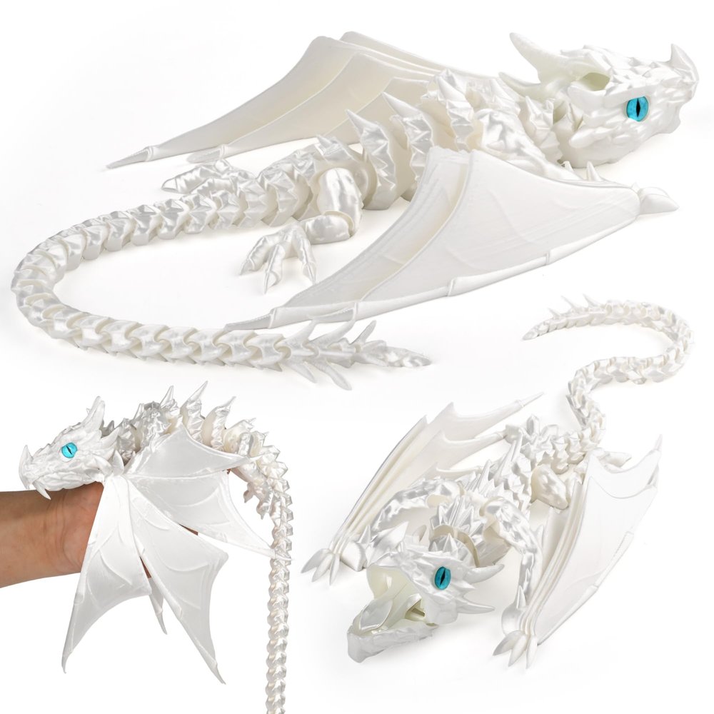 3D Printed Winged Dragon Articulated Fidget Toy Desk Decor Gift