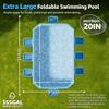 101" Foldable Pool for Kids & Adults,Blue view 3
