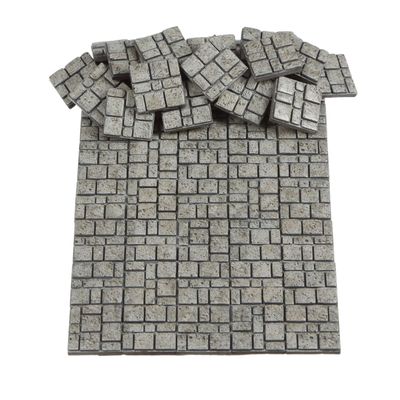 100pcs, Dollhouse Miniature Paving Stones, Tiles for Modeling, Fairy Garden, and Tabletop Terrain, REDUCIO!