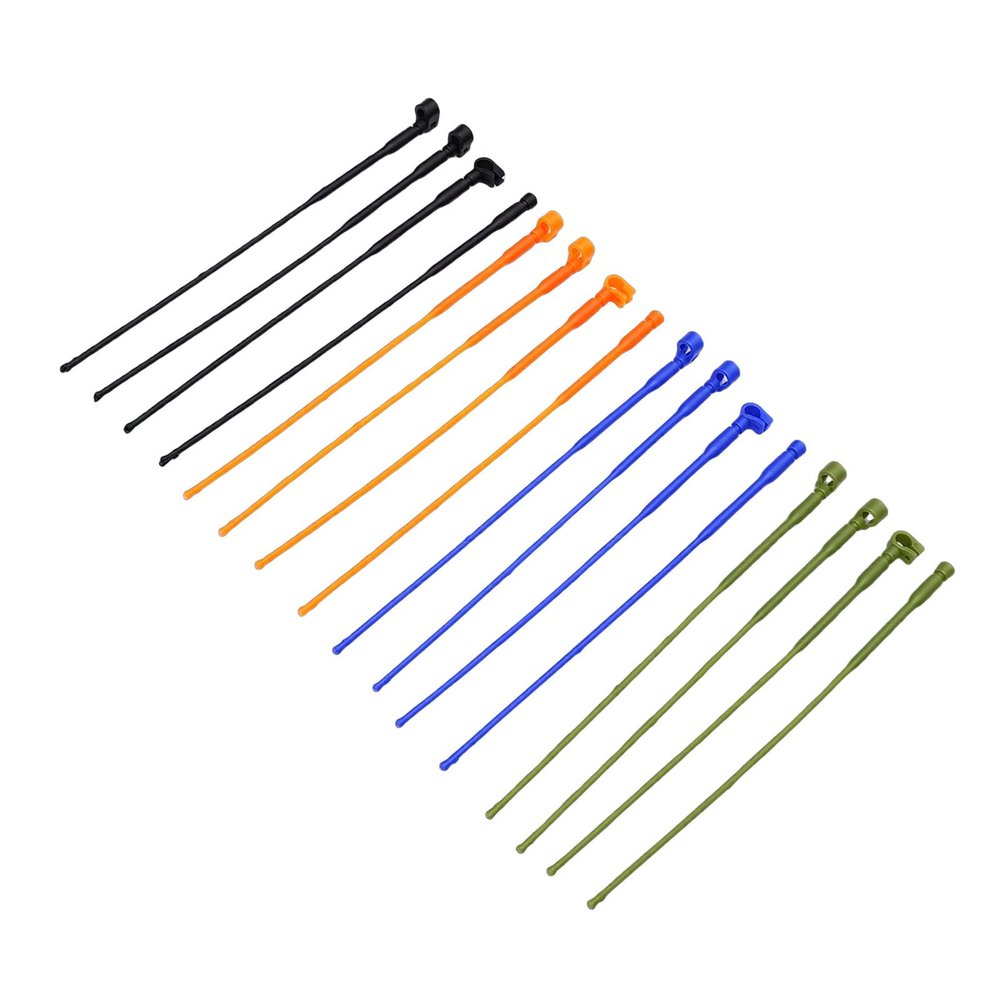 GEERYZHE 16pcs RC Simulation Antennae Lightweight Durable Accessories for 1/8 1/10 RC Crawler Car Black Green Orange Blue Colors